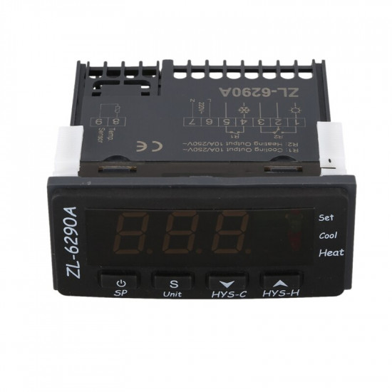 Temperature controller ZL-6290A Dual 10A Output Fahrenheit Celsius Thermostat Temperature controller ZL-6290A Dual 10A Output Fahrenheit Celsius Thermostat