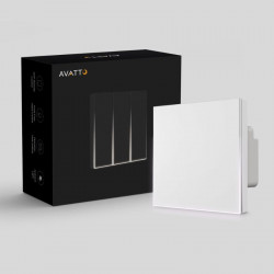 Interrupteur intélligent avec eclairage ambiant Zigbee avatto ZTS60-W1 voie compatible tuya et alexa 