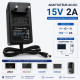 Adaptateur secteur VAUXTEK 15V 2A – Alimentation pour visiophone