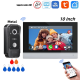 Sonnette visiophone Tuya avec moniteur10" intelligent et contrôle d'accès aux portes AHD-1024A avec option NVR Sonnette visiophone Tuya avec moniteur10" intelligent et contrôle d'accès aux portes AHD-1024A avec option NVR
