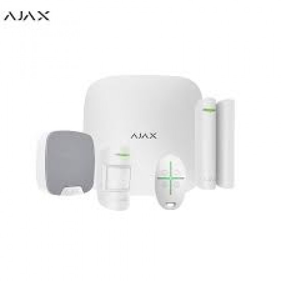Kit alarme anti-intrusion Ajax Noir avec sirène extérieure sans fils Kit alarme anti-intrusion Ajax Noir avec sirène extérieure sans fils