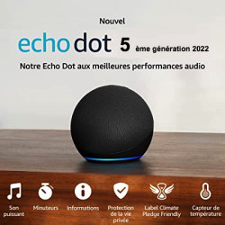 Home automation pack 2: Alexa echo dot 5, 2 connected lamps and wifi socket