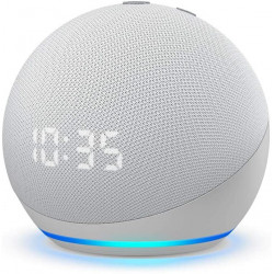 Assistant vocal Amazon Alexa Echo Dot 5 ( année 2022 ) avec horloge Blanc Assistant vocal Amazon Alexa Echo Dot 5 ( année 2022 ) avec horloge Blanc