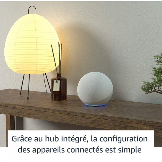 Enceinte connectée avec Alexa, Echo Dot 4ème génération Blanc