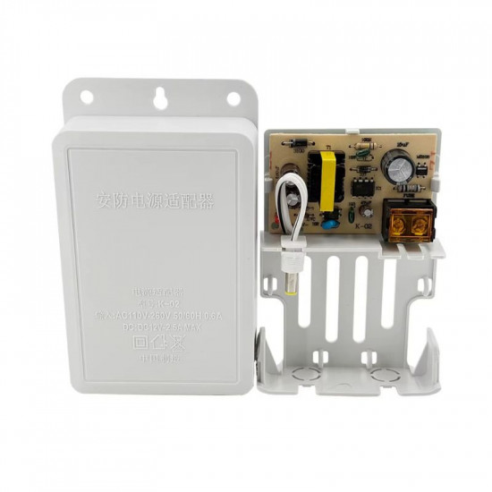 Adaptateur d'alimentation CCTV DC 12V 2a étanche pour caméra extérieure Adaptateur d'alimentation CCTV DC 12V 2a étanche pour caméra extérieure