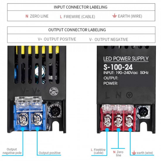 Alimentation de découpage 12VDC 5A 60W PH-S6363 Pour LED Alimentation de découpage 12VDC 5A 60W PH-S6363 Pour LED