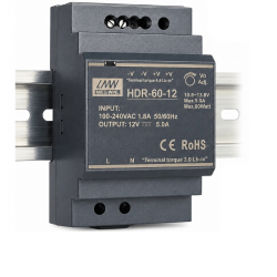 Alimentation à découpage sur Rail Din 12V 5A  alimentation 60W  MIEG WINL HDR 60-12