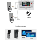 Tuya Video Doorbell with 7" Smart Monitor and Door Access Control with NVR Option KW06-AHD7-2C Black Tuya Video Doorbell with 7" Smart Monitor and Door Access Control with NVR Option KW06-AHD7-2C Black