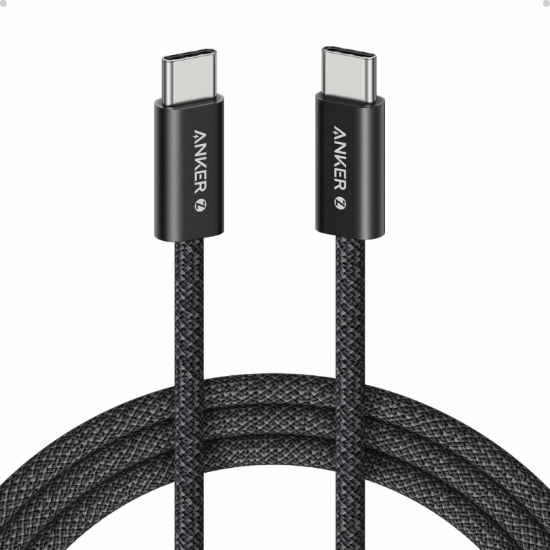 Câble ANKER Zolo USB-C vers USB-C 240W – 1,5 m – Tressé Noir