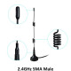 ANTENNE A VENTEUSE LTE TRANSMISSION DES SIGNAUX ROUTEUR WIF RF RP-SMA 2.4GHZ 3M ANTENNE A VENTEUSE LTE TRANSMISSION DES SIGNAUX ROUTEUR WIF RF RP-SMA 2.4GHZ 3M
