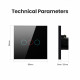 ZIGBEE SMART LIGHT SWITCH WITHOUT NEUTRAL 3-WAY BLACK TUYA ZIGBEE SMART LIGHT SWITCH WITHOUT NEUTRAL 3-WAY BLACK TUYA