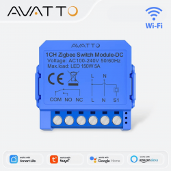 Module récepteur wifi a contact sec DC 7-32V/ AC 110-240V avatto tuya WSM16-DC-1