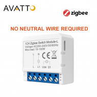 Mini switch 1 voie zigbee sans neutre tuya  AVATTO LZWSM16 Mini switch 1 voie zigbee sans neutre tuya  AVATTO LZWSM16