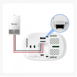 Thermostat d'ambience intelligent WiFi Tuya pour chaudière à gaz, mode chauffage et refroidissement AVATTO-WT598