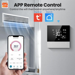 Thermostat intelligent AVATTO WT300 Tuya Wifi 4 tuyaux pour ventilo-convecteur, compatible avec Alexa et Google Home pour le chauffage et la climatisation CVC