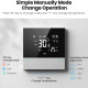 Thermostat intelligent AVATTO WT300 Tuya Wifi 4 tuyaux pour ventilo-convecteur, compatible avec Alexa et Google Home pour le chauffage et la climatisation CVC