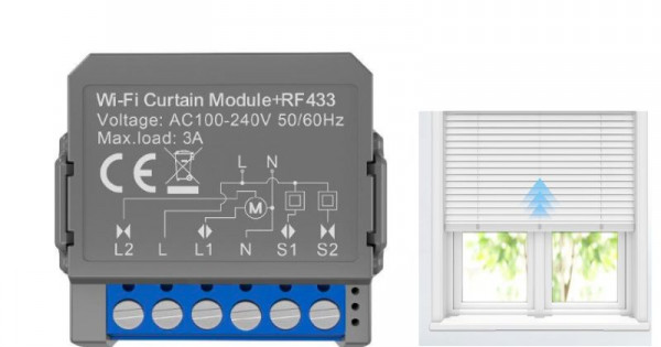 commutateur de rideau intelligent wifirf pour moteur de volet roulant ...