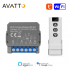 Commutateur de rideau intelligent WIFI+RF pour moteur de volet roulant électrique Tuya avec télécommande AVATTO CSM16-RF-1