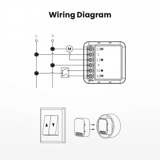 WIFI+RF Smart Curtain Switch for Electric Roller Shutter Motor Tuya with Remote Control AVATTO CSM16-RF-1 WIFI+RF Smart Curtain Switch for Electric Roller Shutter Motor Tuya with Remote Control AVATTO CSM16-RF-1