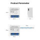 Mini switch 4 voies zigbee avec neutre tuya  AVATTO ZWSM16-W4GANG