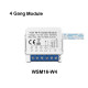 Mini switch 4 voies WIFI Avec neutre tuya  AVATTO WSM16-4GANG