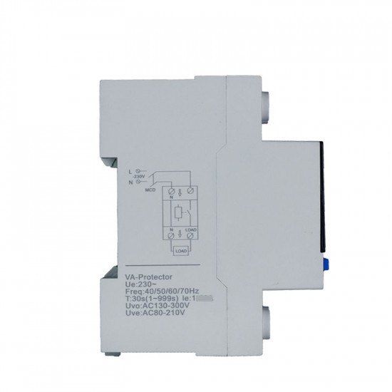 Dispositif de protection intensité et voltage 40A Réglable Afficheur LED AVEL AV-PTDR0-5