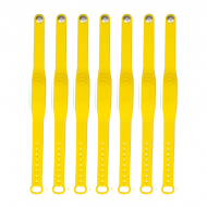 Bracelet jaune-foncé réglable en silicone étanche RFID 125KHZ ID  Bracelet jaune-foncé réglable en silicone étanche RFID 125KHZ ID