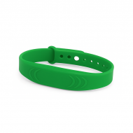 Bracelet vert réglable en silicone étanche RFID 125KHZ ID  Bracelet vert réglable en silicone étanche RFID 125KHZ ID