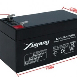 lead acid battery rechargeable battery Security door solar 12 v battery back-up UPS backup power 1,3Ah