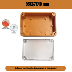 Boîtier de jonction  en plastique  95X67X40