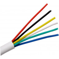 Cable alarme souple 3 paires 6 x 0,22 mm AVVR 6C par mètre Cable alarme souple 3 paires 6 x 0,22 mm AVVR 6C par mètre