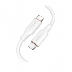 Câble ANKER PowerLine III Flow USB-C vers USB-C 240W Blanc – 0,9 m