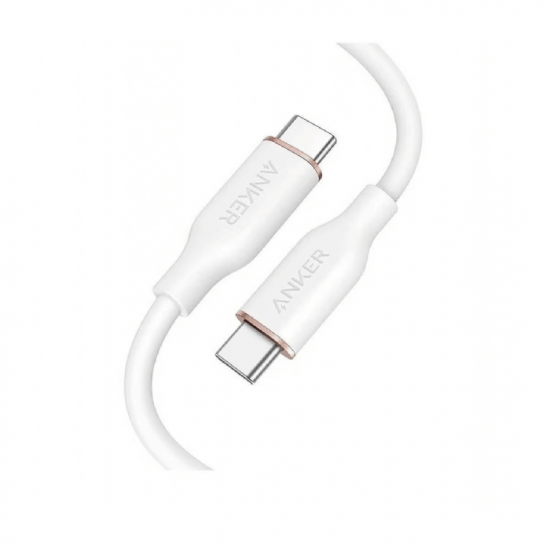 Câble ANKER PowerLine III Flow USB-C vers USB-C 240W Blanc – 0,9 m