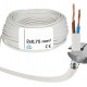 Câble d’alimentation électrique Souple 2x0.75 mm GISB 