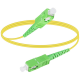Cordon de raccordement Fibre optique SC APC-SC APC SM SX de 3 mètres, LSZH, jaune Cordon de raccordement Fibre optique SC APC-SC APC SM SX de 3 mètres, LSZH, jaune