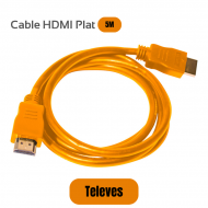 Cable HDMI Plat 5m Televes Haut Débit Cable HDMI Plat 5m Televes Haut Débit