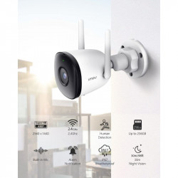 Caméra IP Bullet IMOU F42FEP 4MP Wi-Fi – Détection Intelligente, Vision Nocturne Couleur et Audio Bidirectionnel