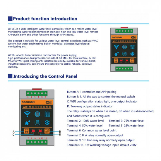 intelligent water level sensor, leak alarm intelligent water level sensor, leak alarm