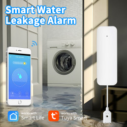 Zigbee smart water flood leak sensor tuya compatible alexa