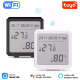 Capteur de détection d'humidité et de température avec écran LCD, thermohygromètre WiFi Smart Life, Tuya, Alexa, Google