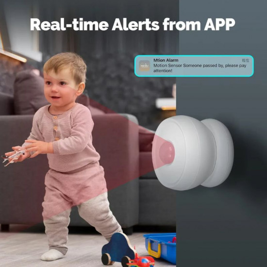 Détecteur Mouvement PIR Zigbee avec base magnétique MOES ZSS-S01-PIR