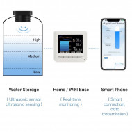 Moniteur de niveau intelligent de réservoir Tuya wifi  avec écran rf433 EPTTECH TLC2326LS WL