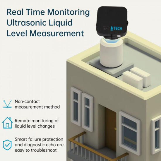Moniteur de niveau intelligent de réservoir Tuya wifi  avec écran rf433 EPTTECH TLC2326LS WL