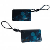 Carte Mifare 13.56Mhz epoxy avec numero id bleu tech