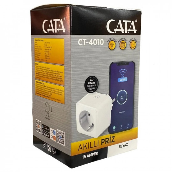 Prise Wifi Intelligente tuya 16A CATA CT-4010