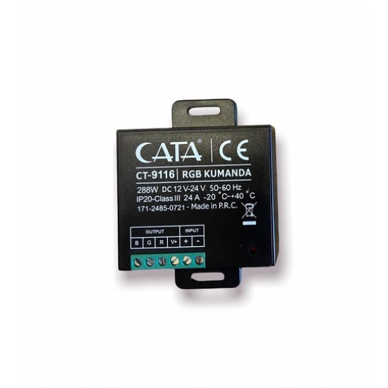 Contrôleur LED 24 Amp Noir RVB  Cata CT-9116