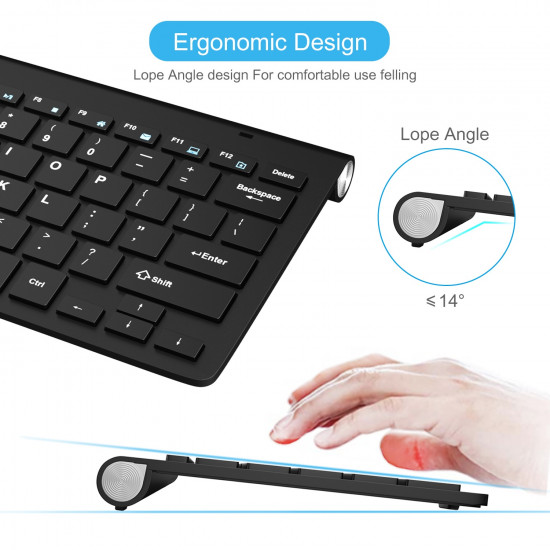 Wireless Keyboard,2.4G Slim And Compact ,With Numeric Keys Layout,Suitable For IMac/Mac , MacBook, Laptop Black Wireless Keyboard,2.4G Slim And Compact ,With Numeric Keys Layout,Suitable For IMac/Mac , MacBook, Laptop Black