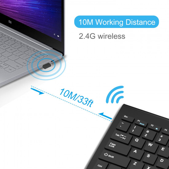 Wireless Keyboard,2.4G Slim And Compact ,With Numeric Keys Layout,Suitable For IMac/Mac , MacBook, Laptop Black Wireless Keyboard,2.4G Slim And Compact ,With Numeric Keys Layout,Suitable For IMac/Mac , MacBook, Laptop Black