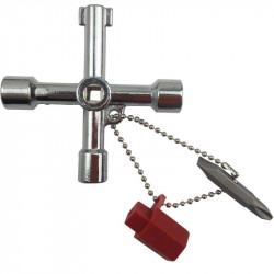 Multifunctional key for electrical control cabinet