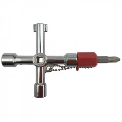 Multifunctional key for electrical control cabinet